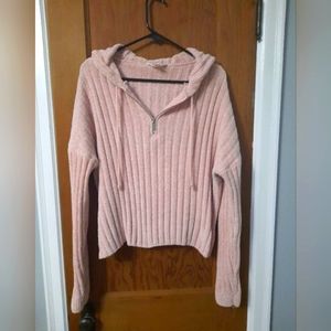 No Boundaries pink sweater